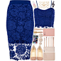 A fashion look from July 2015 featuring crop shirts, lace midi skirt and patent shoes. Browse and shop related looks.