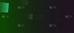 绿色商业设计与金线。绿色地理商业广场边界。新年灿烂的背景。翡翠金墙纸富有的贵客皇家地理海报。银下跌低