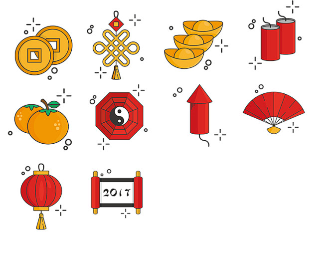 27 新年春节适量图标 icon 201...