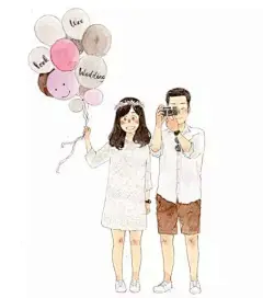 单身狗慎点！这组超甜超暖的情侣插画，看完想恋爱了！ - 堆糖