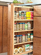 A slim spice rack