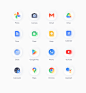 android google icons mobile neomorphism UI ux