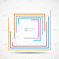 abstract colorful square logo with lines
