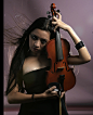 Girl With Violin 7 by b-e-c-k-y-stock