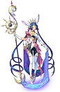 Leger, Priestess of Moonlight Art from Exos Heroes