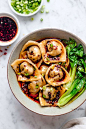 Sichuan Spicy Wontons (vegan)