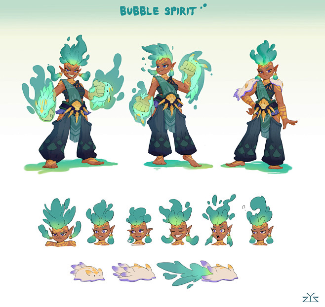 Bubble spirit, yuans...