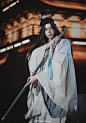 模特/胤川/微博胤川kawa/cos角色/魔道祖师蓝忘机/魔道祖师/角色扮演/古风/古装Cose/绘画参考/花瓣/雨清露  川爸是男装大佬是女孩子！