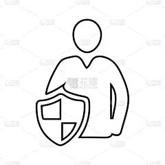 商业保险图标，生命安全