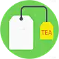 Tea BagSet of Food vector icons.
