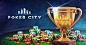 Poker City: Builder - Banners : Those are banners for poker city builder game project.Poker City combines Real Texas Hold’em with elements of Vegas Casino City Builder. 