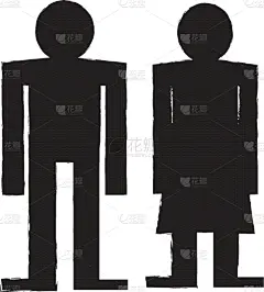 人,男人,女人,设计师,计算机图标,男孩,概念,图像,卫生间,矢量