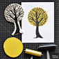 Andrea Lauren (@inkprintrepeat) | Carving and printing this tree in two colors this afternoon! Looking forward to the holiday break tomorrow! | Intagme - The Best Instagram Widget: