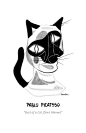由猫咪演绎的经典艺术作品 · 插画师 Maria Paiz  |  合计31幅，感兴趣可ins：mariapaizart ​​​​