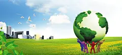 地球环境保护城市鸟天空草地卫生自然低碳绿色地产和谐社会海报背景开心图库p