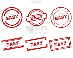 简单,橡皮章,分离着色,商务,红色,文字,矢量,海豹,市场营销,标志