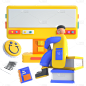 C4D-3D人物场景插画3