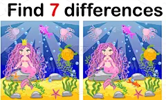 多样,美人鱼,儿童,游戏,秘密,概念,幻想,简单,图像,发现