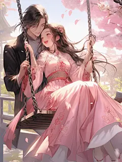 古风言情情侣 | Ai绘画
@叙叙叙叙白
