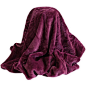 Faux Fur Blanket/Throw, Blackcurrant, 150 x 200 Cm