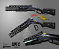 Peacekeeper Shotgun , Ryan Lastimosa : For Apex: Legends we needed a new weapon that filled the role of an energy-based firearm in our armory of ballistic weapons. We we're light on the shotgun category, so the team decided that we needed an energy-based 