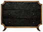 Radiant Burst Hollywood Regency Black Horn Inlay Brown Dresser - Transitional - Dressers Chests And Bedroom Armoires - by Kathy Kuo Home
