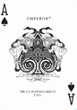 Bicycle® Emperor Playing Cards by USPCC : A playing card deck with art inspired by ancient Chinese legends. Intricate, custom designs never seen before.