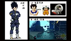 blender Character design  digital 2d digital 3d dragon ball IP Vegeta 手办