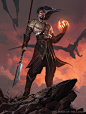 Sarkhan, Fireblood - Magic the Gathering, Greg Rutkowski : Illustrations done for Magic the Gathering.