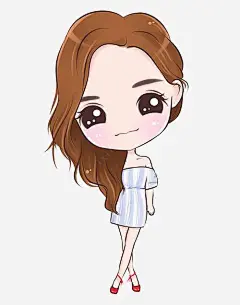 大眼睛美女png免抠素材_新图网 https://ixintu.com 长发 大眼睛 美丽 卡通 手绘