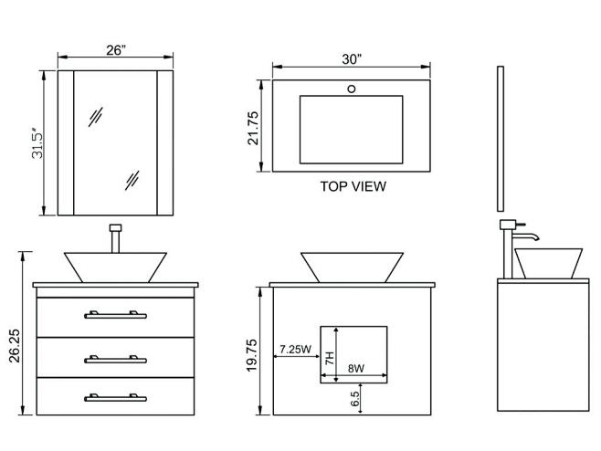 卫生间台盆橱柜的尺寸解析图6