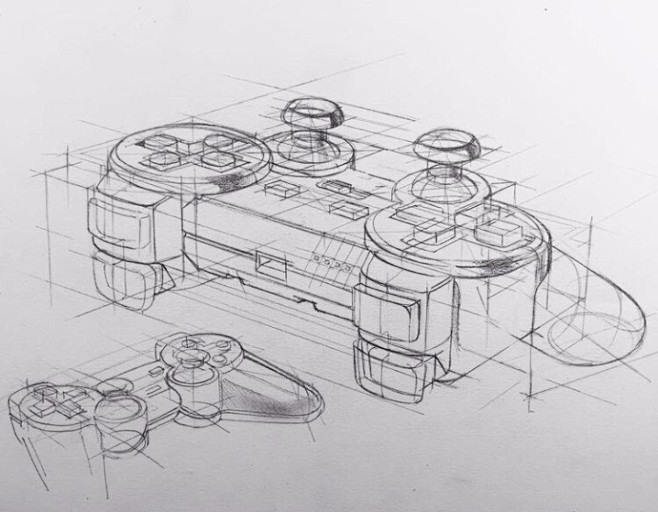 专业的结构素描手绘，昨天发的那个我也说了...