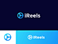 iReels - Logo Design ⁣ app brand identity branding film instagram logo logo design play reel reels roll smart app video visual identity design