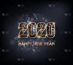 2020年新年快乐。鼠年