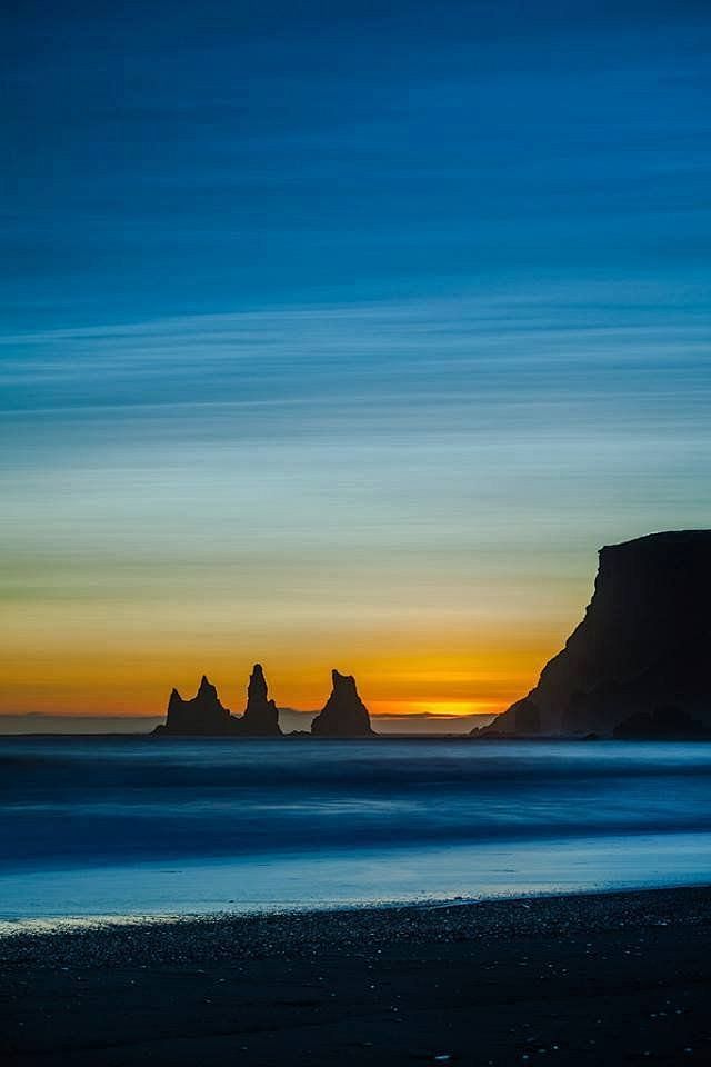 Reynisdrangar at Sun...