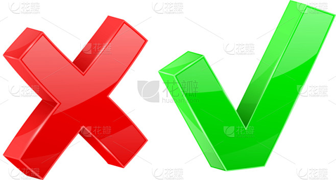 三维图形,红色,闪亮的,标志,绿色,符号,蜘蛛网,删除键,复选标记,单词