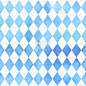 啤酒节巴伐利亚水彩画传统蓝白美丽的背景图案。巴伐利亚传统无缝水彩蓝色菱形背景。矢量插图。每股收益10