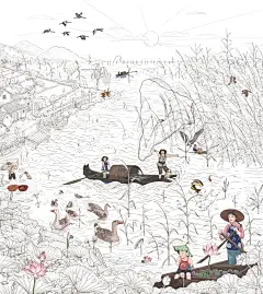 【乡也周记】——童谣周记原创插画-古田路9号-品牌创意/版权保护平台