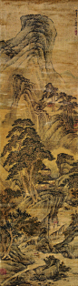 王时敏——款 无题 人物山水 立轴欣赏 | 
明末清初|王时敏(1592-1680)原名赞虞，字逊之号烟客、偶谐道人，晚号西庐老人。画学董其昌，于黄公望墨法，尤有深契。开创了山水画的"娄东派"，与王鉴、王翚、王原祁并称“四王”，外加恽寿平、吴历合称"清六家"。