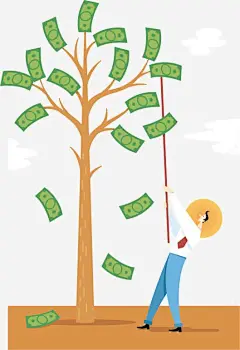 金融寓意插画高清素材 png 页面网页 平面电商 创意素材 png素材