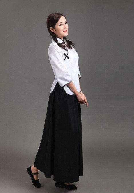 五四女青年装民国女装舞台演出校服毕业服姐妹装写真闺蜜装无类目套装