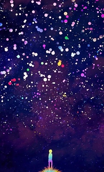 紫色五彩斑斓颗粒细粒分沙子晶体彩色五彩粉粒高光背景素材