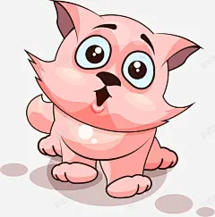 手绘卡通小猫惊呀表情 免抠png 设计图片 免费下载 页面网页 平面电商 创意素材