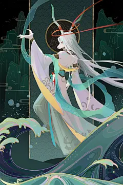 高山流水沉睡数千年，一醒惊天下！三星堆是一次中华文明走出历史课本的生动“路演”。实体插画班的同学以三星堆文化遗产为主题，加入幻想中的世界观，延展创作了一系列作品，表达出每个人对于这个未知文明的推想与思考，带给我们无限的想象和震撼。