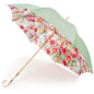 Floral Mint Deluxe Double Canopy Umbrella by Pasotti