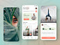 Yoga and meditation mobile app by Vitalina Vykhrystiuk for Fireart Studio on Dribbble