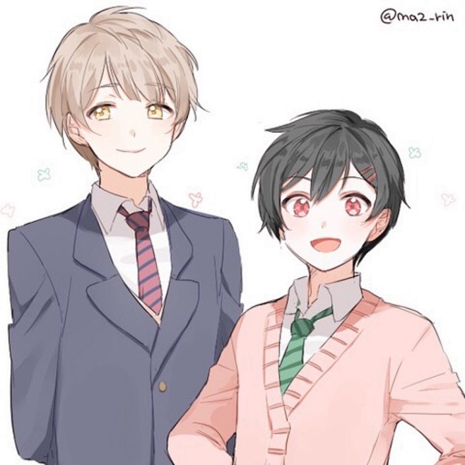 【新堂彩】lovelive 南小鸟 妮可 男头 情头 基头 基腐 插画 壁纸