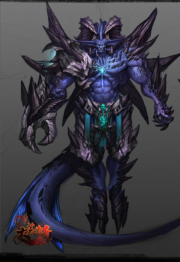 大荒传奇怪物boss原画赏