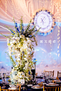 欧美风婚礼仪式区婚礼布置。婚礼餐桌布置。来自：婚礼时光——关注婚礼的一切，分享最美好的时光。#婚礼布置##麗芙婚礼#