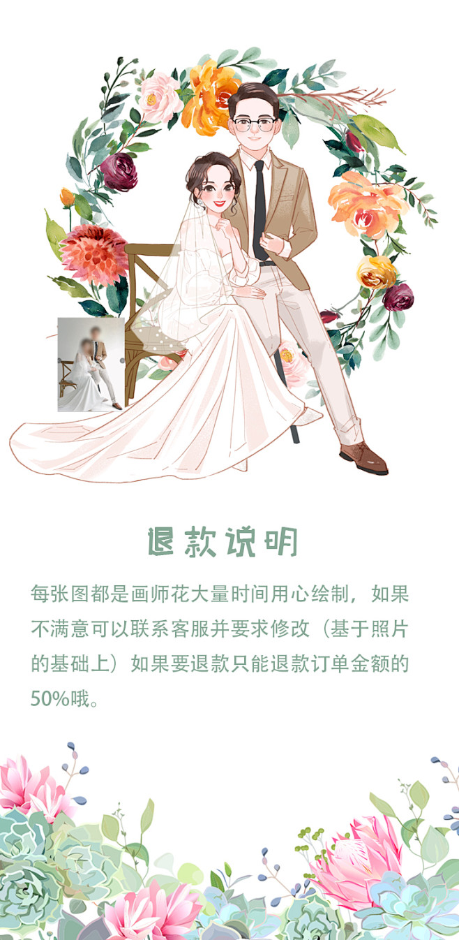 莉磨结婚请柬婚纱照logo微信情侣Q版头...